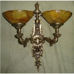 A pair of alabaster sconces #1116052