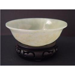 Chinese carved jade Bowl #1116060