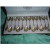 Image 1 : Box with 12 dutch silver teaspoons. #1116103