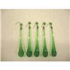 Image 1 : 5 Green Depression Tear Drop Prisms- Great #1142168