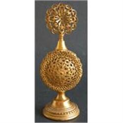 APOLLO Intricate Filigree Ormolu Perfume Bottle#1142635