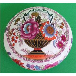 MNP Limoges Vase with Flowers Dresser Jar #1142651