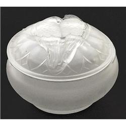 PARROTS Satin Glass Powder jar #1142652