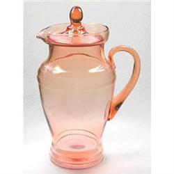 Pink Depression Glass Covered Pitcher #1142669