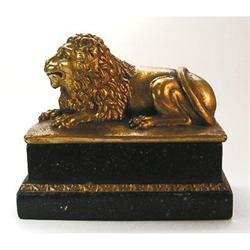 Golden Lion Ceramic Jewelry Box #1142687