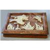 Image 1 : Incolay Geese Lid Walnut Jewelry Box #1142723