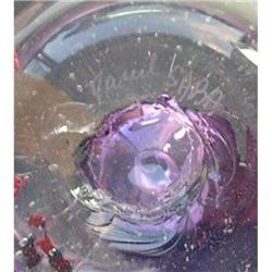 Purple Gold Free Form Art Glass Perfume  #1142732