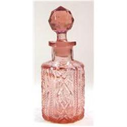 Val St Lambert Pink Pressed Perfume Bottle #1142758