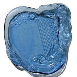 Blue Depression Glass Art Nouveau Dresser Tray #1142762
