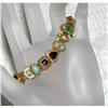 Image 1 : Unusual Signed Goldette Beaded  Slide Bracelet #1142934