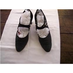 Ladies Black Victorian Shoes #1143100