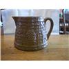 Image 1 : Brown Grape and Basket Weave Crock Pitcher #1143139