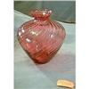 Image 1 : Pilgrim Cranberry Glass Vase #1143193