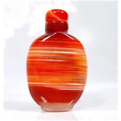 Captivating Genuine Agate SNUFF Bottle #1143229
