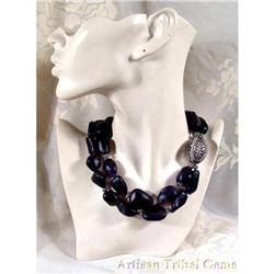 MASSIVE Amethyst Sterling Silver Choker~ 243 #1143247