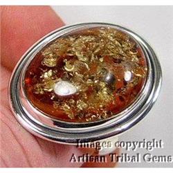 Baltic Amber Ring of Super AURA~14.7 GRAMS #1143281