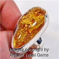SO FINE Genuine Baltic Amber Ring #1143286