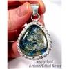 Image 1 : Most Elegant Blue Amber Sterling Pendant #1143308