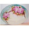 Image 1 : STUNNING Hand Painted Large Rose Platter #1144239