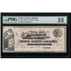 Image 1 : 1862 $5 Raleigh NC Obsolete Note PMG 53