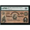 Image 1 : 1864 $100 Confederate States of America Note PMG 30