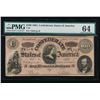 Image 1 : 1864 $100 Confederate States of America Note PMG 64