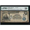 Image 1 : 1902 $10 Sedalia National Bank Note PMG 20
