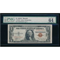 1935A $1 Hawaii Silver Certificate PMG 64EPQ