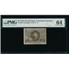 Image 1 : 25 Cent Second Issue Fractional Note PMG 64