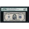 Image 1 : 1934C $5 Silver Certificate PMG 67EPQ