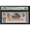 Image 1 : 1800's $3 Charleston Rail Road Note PMG 66EPQ