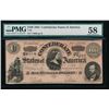 Image 1 : 1864 $100 Confederate States of America Note PMG 58