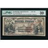 Image 1 : 1882 $20 Southbridge National Bank Note PMG 30