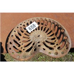 "MASSEY - TORONTO" CAST SEAT (CRACKED)