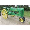Image 2 : 1935 JOHN DEERE B TRICYCLE TRACTOR ON STEEL