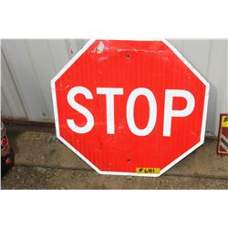 SINGLE SIDED METAL "STOP" SIGN