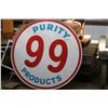 Image 1 : PURITY 99 PRODUCTS PORCELAIN DOUBLE SIDED SIGN & FRAME