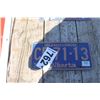 Image 1 : ALBERTA LICENSE PLATE (BLUE/ORANGE)