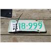 Image 1 : 1968 SASKATCHEWAN LICENSE PLATE (GREEN)