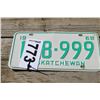 Image 1 : 1968 SASKATCHEWAN LICENSE PLATE (GREEN)