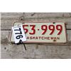 Image 1 : SASKATCHEWAN LICENSE PLATE (RED)