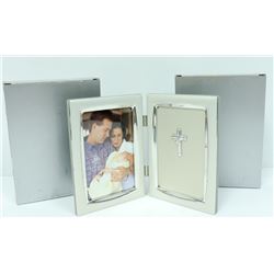BUNDLE OF 3 4X6 HINGED "CROSS" PHOTO FRAMES