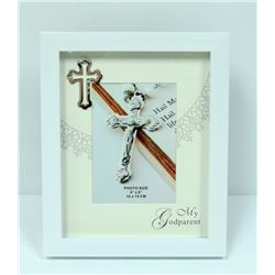 4X6 WHITE "MY GODPARENT" PHOTO FRAME
