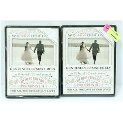 2PK OF "ON THIS DAY" EXPRESSION 4X6 PHOTO FRAMES