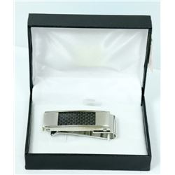 2PK ST. STEEL CARBON FIBER INLAYED MONEY CLIPS