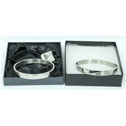 2PK OF ST. STEEL CUSTOMIZABLE ID BRACELETS