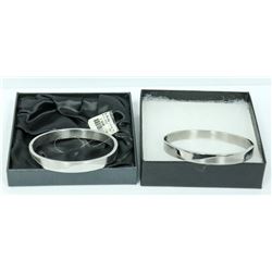 2PK OF ST. STEEL CUSTOMIZABLE ID BRACELETS