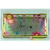Image 1 : FLORAL GLASS "LOVE" GLASS TRINKET BOX
