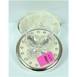 ROUND BUTTERFLY TRINKET BOX