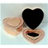 Image 1 : 2PK OF ROSE GOLD/ CRYSTAL HEART TRINKET BOXES
